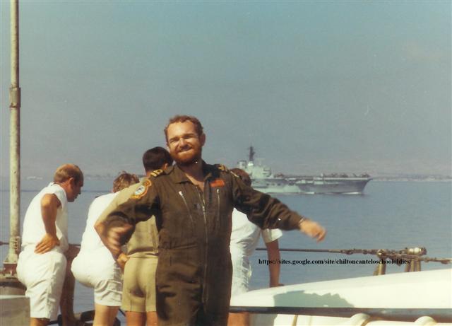 HMS Fearless off Cyprus 1971. Arthur Swain